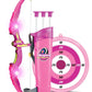 Sainsmart Jr. Kids Bow & Arrow Toy, Princess Basic Archery Set Outdoor Hunting Game With 3 Suction Cup Arrows, Target & Quiver, Pink,Includes 1 X Luminous Bow