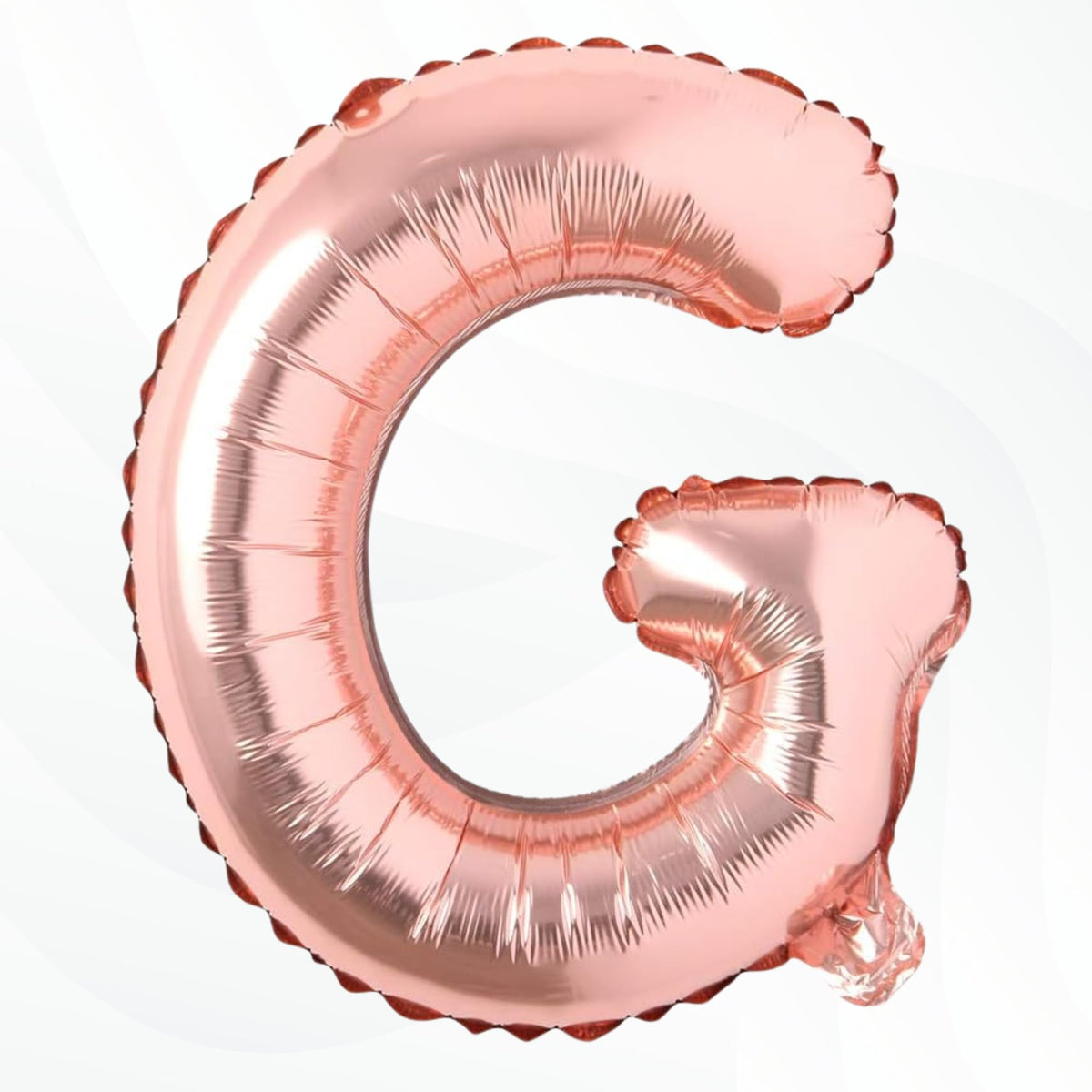 Flyloons Rose Gold G Letter Foil Balloon Alphabets Balloons Perfect for Birthday Decoration Items, Anniversary, Bachelorette, We