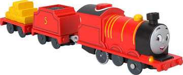 ​Thomas & Friends Motorized Toy Train Talking James Battery-Powered Engine With Sounds & Phrases For Pretend Play Preschool Kids Ages 3+ Years