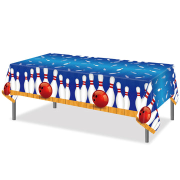 Lide Road 2 Pack Bowling Party Tablecloth Bowling Theme Party Supplies Disposable Beach Tablecloth Beach Plastic Table Cover For