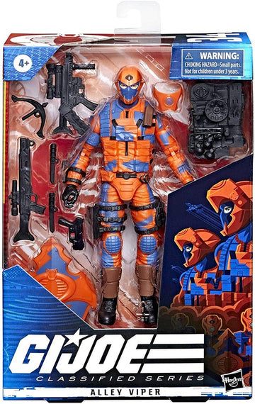 G.I. Joe Classified Series Alley Viper Action Figure, 6-Inch, Multicolor, Model F2719, Collectible Toy with Accessories