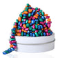 Lcvuuk Magnetic Ferrite Putty Rocks,Multicolor More Than 300 Weak Magnetic Smooth Ferrite Pebbles, Magnet Rock Desk Toys And Tim