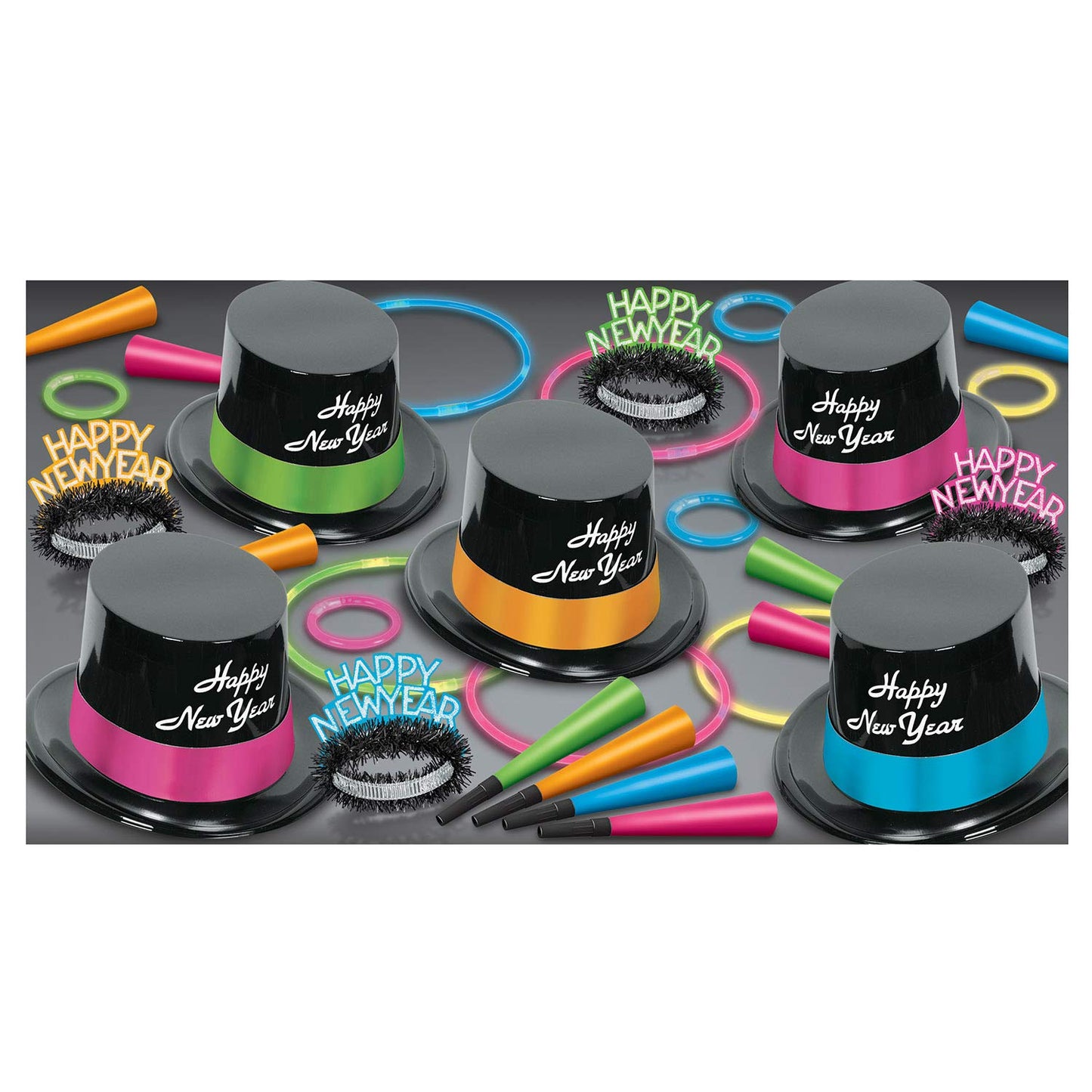 Neon Glow Asst For 10
