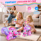 Innofans Unicorn Remote Control Car for Girls, 360 Rotating 4WD Stunt RC Cars with Cute Cool LED Lights, Rechargeable Car Toys B