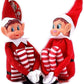 GLOW Wholesale Elfie & Elvie Set - Fun Plush Elves with Vinyl Faces, Red - Set of 2