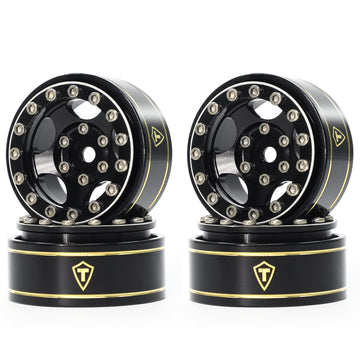 Treal 1.0 Beadlock SCX24 Wheels (4P) Classic 5-Star 1 Micro Bead lock Wheel for Axial 1/24 SCX24 Dodge Deadbolt C10 Gladiator Cr