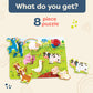 B. Toys- Peek & Explore - Farm Animals- Wooden Puzzle – Chunky Puzzle For Toddlers, Kids – Farm Animal Puzzle – Cow, Sheep, Pig & More – 2 Years +