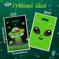 ArianQicult Alien Party Favor Bags - 50Pcs Fun Alien Party Gift Bags, Green Alien Goody Candy Treat Bags, Space Theme Party Deco