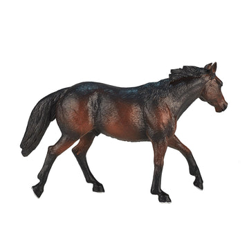 Mojo Quarter Horse Sooty Bay Realistic Equestrian Horse Club Hand Painted Toy Figurine