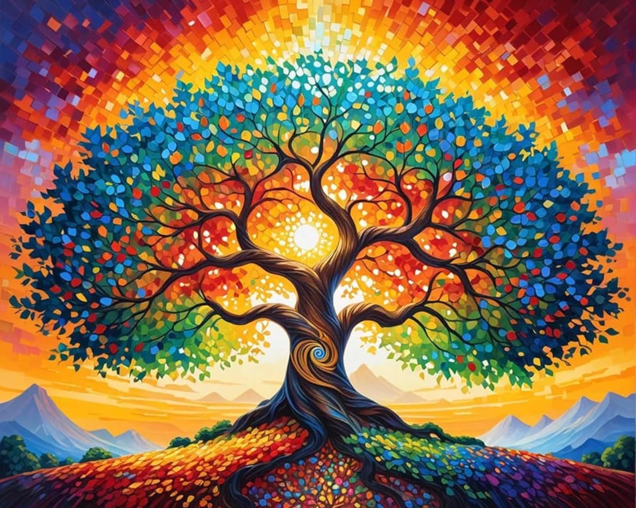 Tulip N Turtle Rainbow Roots Diy Acrylic Paint By Number Kit For Adults Beginner Canvas Painting By Number Acrylic Painting. Wal