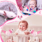 Deekin 4 Pcs 9 Inch Stuffed Axolotl Slap Bracelets Plush Axolotl Slap Band Cute Snap Bracelet Jungle Themed Axolotl Huggers For