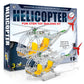 3 Bees & Me Metal Helicopter Erector Set for Boys and Girls Age 8 Years Old to mature-themed | Fun STEM Toy Building Kit | Educational Birthday Gift for Junior Engineers | Kids Building Projects