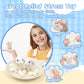 Easter Squishies Rabbit Toys,2Pcs White Bunny Squeeze Animal Toys,Simulation Bunny Stress Relief Toy Furry Squish Novelty Toy Wi