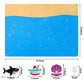 WATINC 45Pcs Under The Sea Teaching Felt Board Story Set 3.5 Ft Ocean Creatures Aquarium Storytelling Flannel Interactive Play K