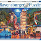 Ravensburger 500 Piece Jigsaw Puzzle - Evening in Pisa for Ages 10+, Black, Cardboard, Model 17380