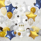 Feyg Matte Blue Star Balloon, 18 Inches, Pack Of 10, For Helium, Birthday, Graduation, Wedding Decorations