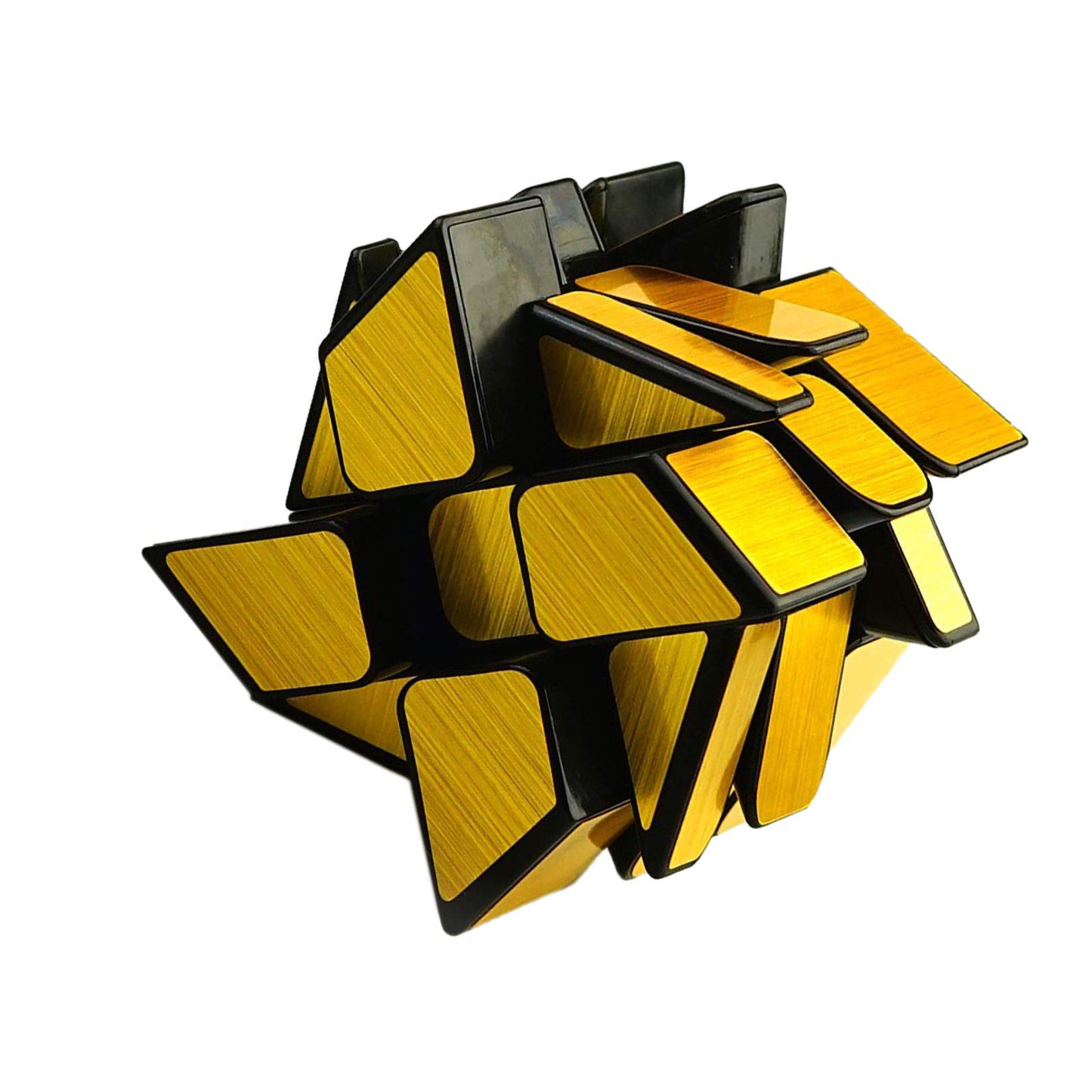 Mirror Speed Cube Set Magic Cube 2Pack Dysmorphism 3X3X3 Mirror Golden Wheel Cube And Mirror Silver Cube Twist Speed Cube Bundle Puzzle Games Toy For Children And Adults By Ahyuan (Classic Edition)