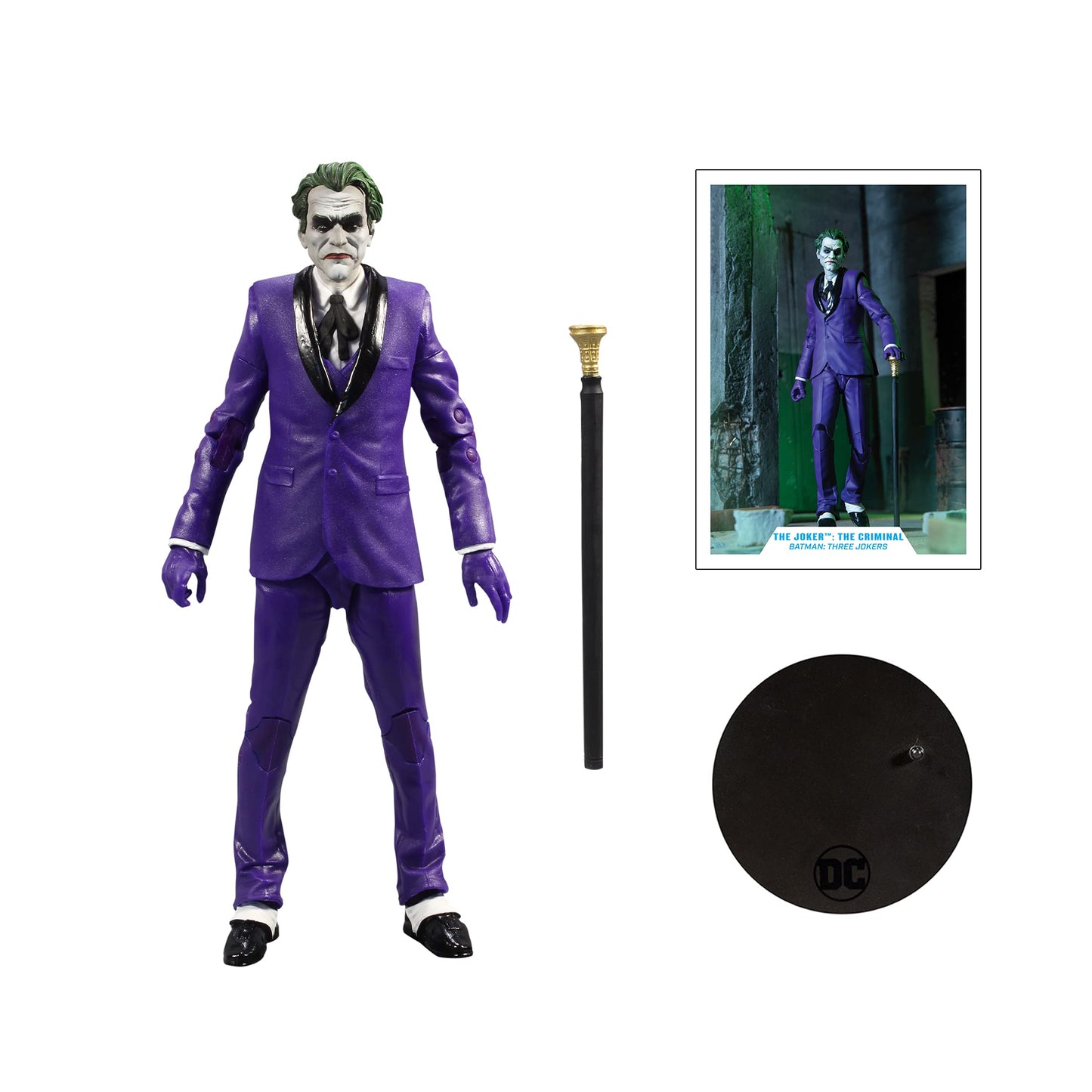 Dc Multiverse The Joker: The Criminal From Batman: Three Jokers 7' Action Figure With Accessories