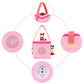 Annmore Carrying Case For Audio Player, Compatible With Toniebox And Figures, Pink