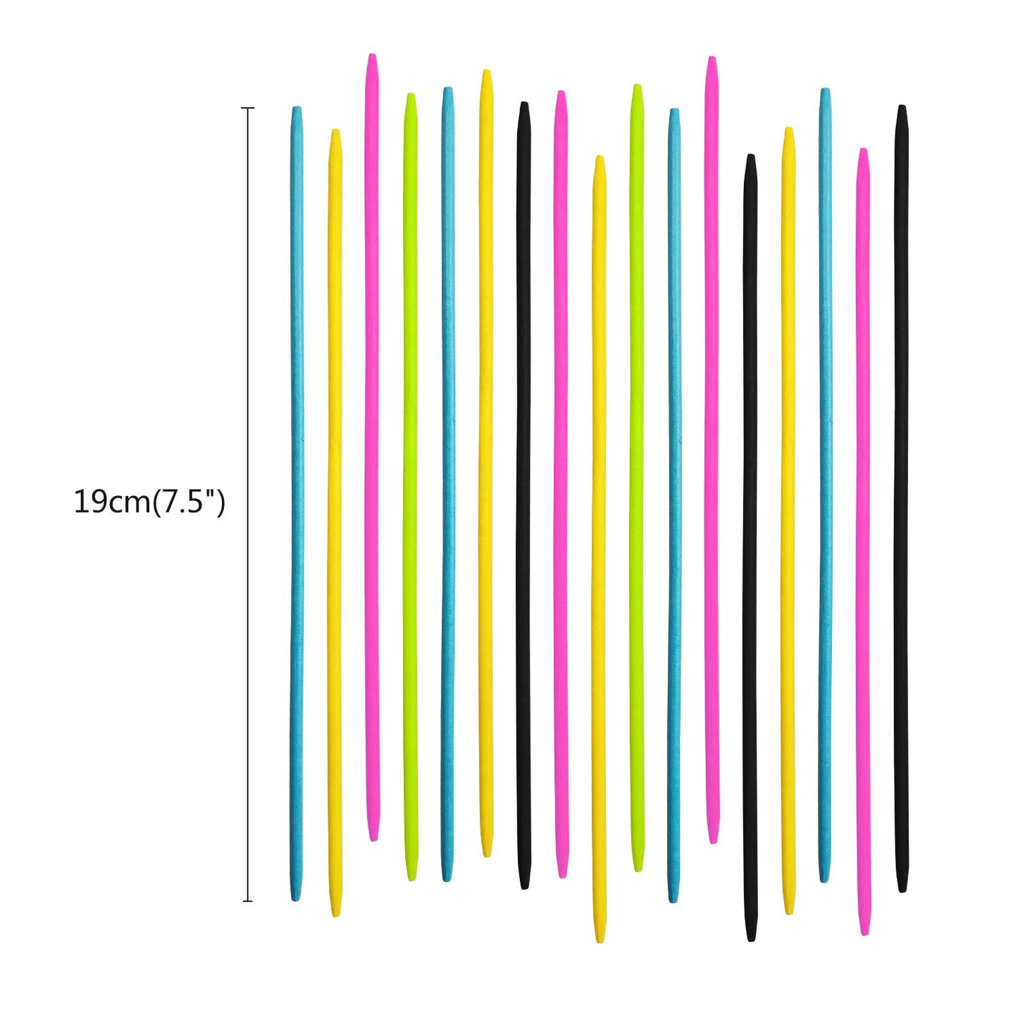 Codohi 90Pcs Bamboo Pick Up Sticks Bamboo Classic Game 7.5 Inch Long Pick-Up-Sticks Fun Family Game - Nostalgic Games