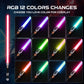 Cvcbser Rgb Dueling Lightsaber, Motion Control 39 Sets Sound Effects And 12 Colors, Smooth Swing Metal Handle Light Saber For Ad