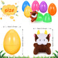 Civaner 30 Pcs Prefilled Easter Eggs Of Mini Stuffed Animal Plush Toys For Easter Egg Hunt, Theme Party, Goodie Bag Fillers, Car