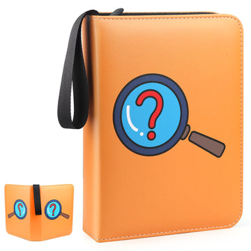 Goroma Card Binder 9-Pockets, 900 Pockets Card Holder With 50 Removable Sleeves, Trading Card Collector Zipper Album Holder, Ora