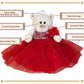 KINNEX COLLECTIONS SINCE 1997 20 Quince Anos Quinceanera Last Doll Teddy Bear with Dress (Centerpiece) ~ B16631-34G (Champane)