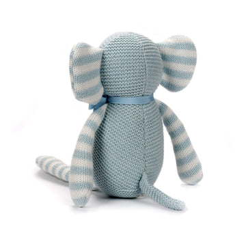 Fluffyfun Plush Baby Elephant Stuffed Animal Toy (Blue)
