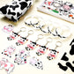 Chunful 148 Pcs Cow Party Favors Include cow Print Gift Bag Cute Keychain Elastic Silicone Bracelets Animal Stickers for Kids Gi