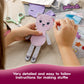 qollorette Kitty Felt Sewing Kit for Kids - DIY Craft, Beginner Sewing, Fabric Toy