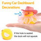 Wonuu Rubber Duck Car Ornaments Duck Car Dashboard Decorations For Cute Car Accessories With Dress Heart Shape Sunglasses, White