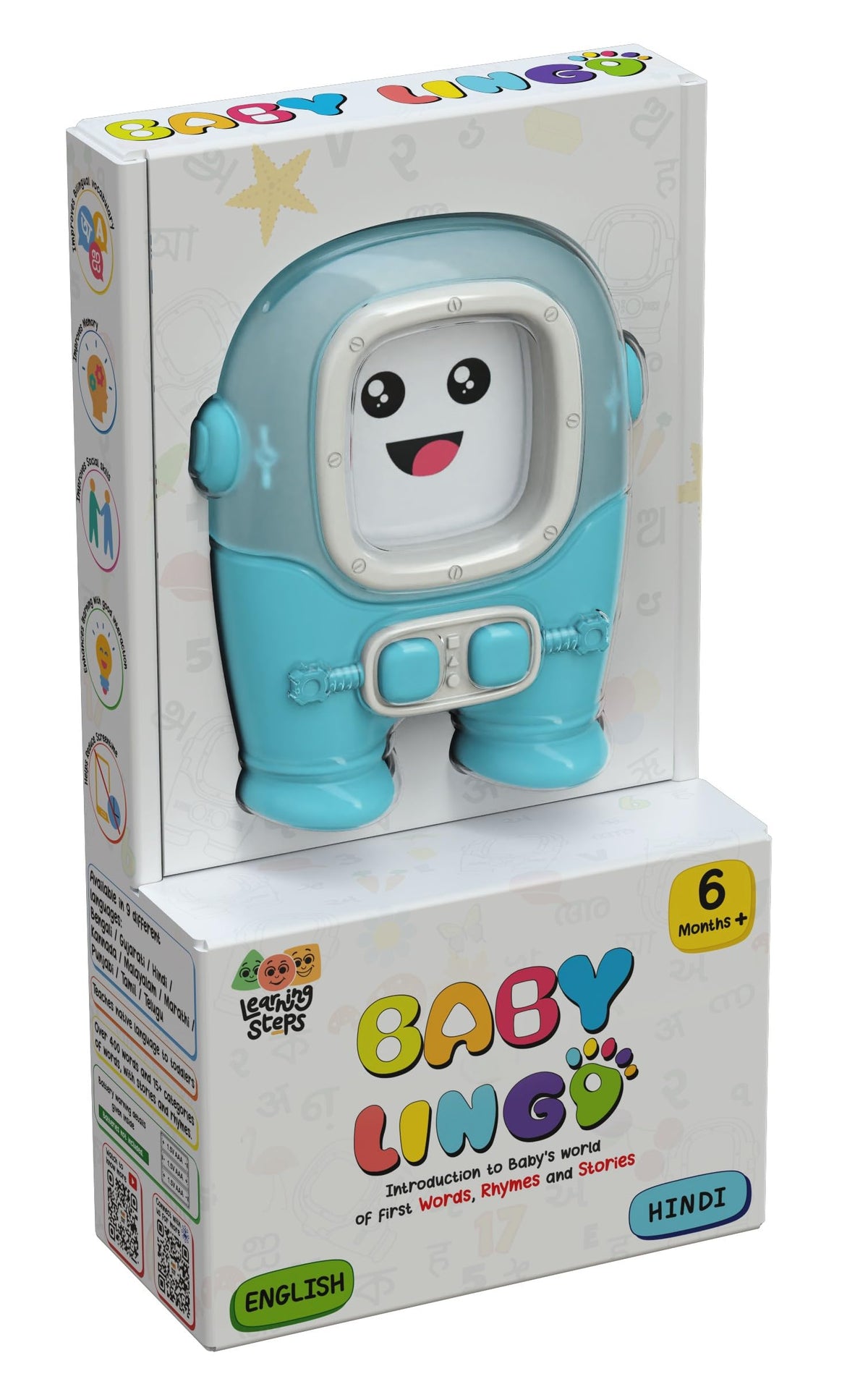 Learning Steps  Baby Lingo Basic, Montessori Games, Educational Gift For Ages 1 To 5 Years Old Kids, Lights & Musical Learning 