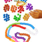 Sartham Counting Beads, Counting Toys For Kids, Age 3+, Multicolour, (100 Beads)
