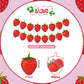 Lewtemi 4 Pcs Berry First Birthday Decor Strawberry Baby Shower Decorations Strawberry Hanging Banner Berry Garland For Strawberry Themed Party Favors Supplies(Red)