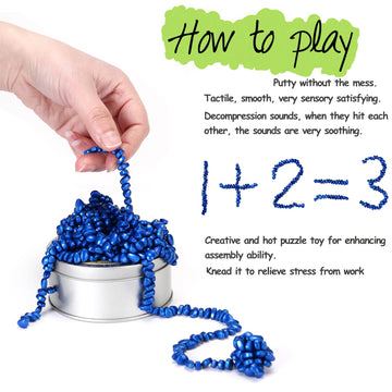 550Pcs Blue Magnet Balls Desk Toys For Adults, Ferrite Crags Magnetic Putty Desk Fidget Toys For Office