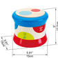 Hape Baby Drum | Colorful Rolling Drum Musical Instrument Toy For Toddlers, Rhythm & Sound Learning, Battery Powered (E0333)