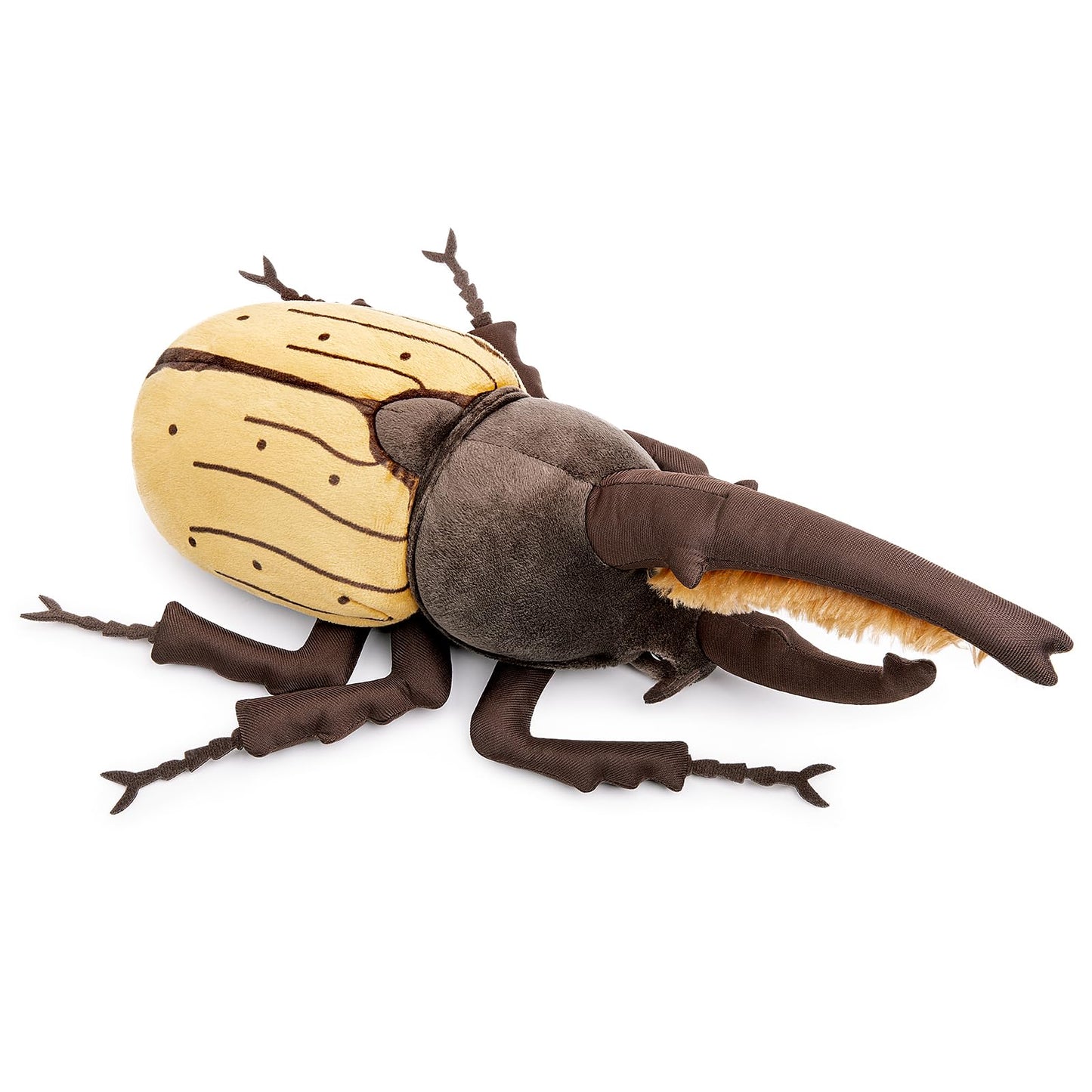 ZHONGXIN MADE Plush Insect Toy, 10" Great Halberd Beetle, Realistic Isopod Model, Soft Fabric, Unique Gift for Kids