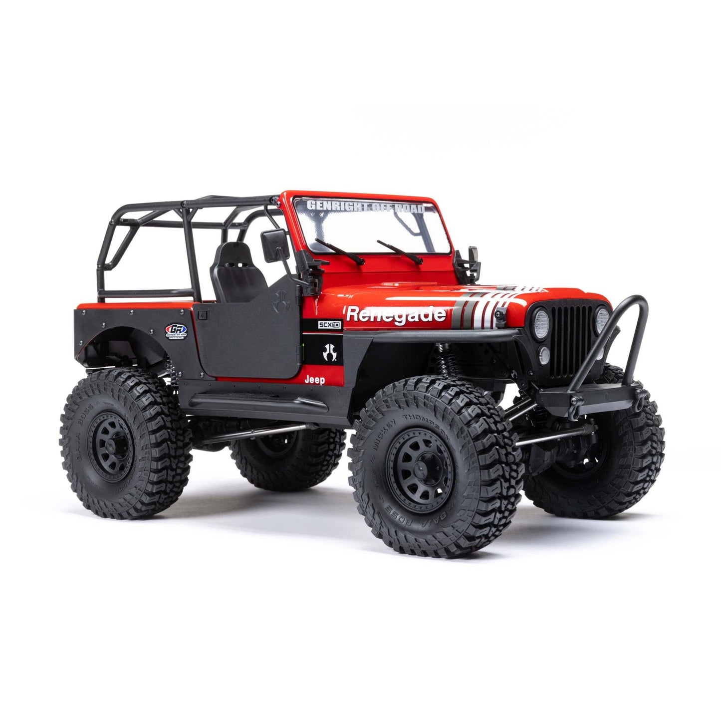 Axial RC Truck 1/10 SCX10 III Jeep CJ-7 4WD Brushed RTR (Battery and Charger Not Included), Red, AXI03008T1