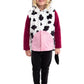 Little Adventures Animal Vest Costumes Dress Ups - Machine Washable Child Pretend Party And Nativity Outfits (Cow, Age 3-8)