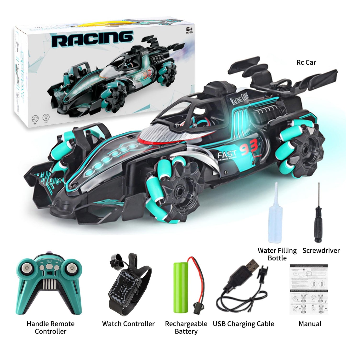 Gesture Sensing RC Stunt Car Toys for Kids - Birthday Gifts for Boys Girls Ages 6-12, 360 Rotate Drift Hand Controlled Remote Co