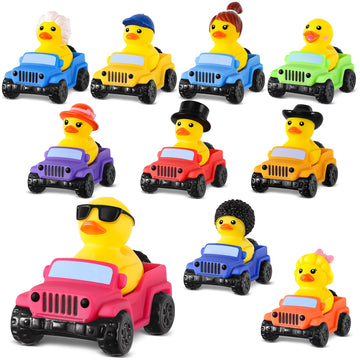 40 Pcs Jeep Ducks Rubber Ducks, 2.8 Inch Jeep Ducks For Ducking, 20 Rubber Ducks Assortment With 20 Jeeps, Ducks For Jeeps Colle