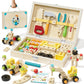 Lehoo Castle Kids Tool Set With Toolbox, Wooden Toys For 3 4 5 Years Old Boy Birthday Gift, Construction Play Tools, Stem Learni