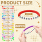 yesaior 60 pcs Colorful Friendship Bracelet, Stackable Elastic Cute Beaded Bracelets Preppy Bracelets Bulk Set for Women Gift (G
