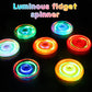 Gigilli Mini Fidget Spinners 16 Pcs, Valentines Party Favors Led Light Up Fidget Spinners For Kids 4-12, Valentine Day Goodie Ba