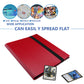 enhanced 9-Pocket Trading Card Album  Sturdy Binder Holder for 360 Cards  Side-Loading Collection Folder for TCG  MTG & More  Red