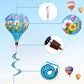 Giant Rainbow Butterfly Hot Air Balloon Garden Wind Spinners Large Pinwheels Lawn Yard Catchers Ornaments Windmills Outdoor Hang