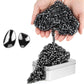 Dyrdm Ferrite Putty,Black Over 1000 Smooth Ferrite Stones, Stocking Stuffer & Fidget Gifts, Satisfying Irregular Ferrite Rocks, 