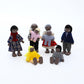 ONEST 23 Pieces Wooden Dollhouse Family Set Mini People Figures Dollhouse Dolls Wooden Doll Family Pretend Play Figures Accessor