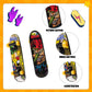 Hortsun 100 Pieces Finger Toys Set Finger Skateboards Fingerboards Toy Bikes Hand Skateboard Tiny Bike Creative Fingertips Movem